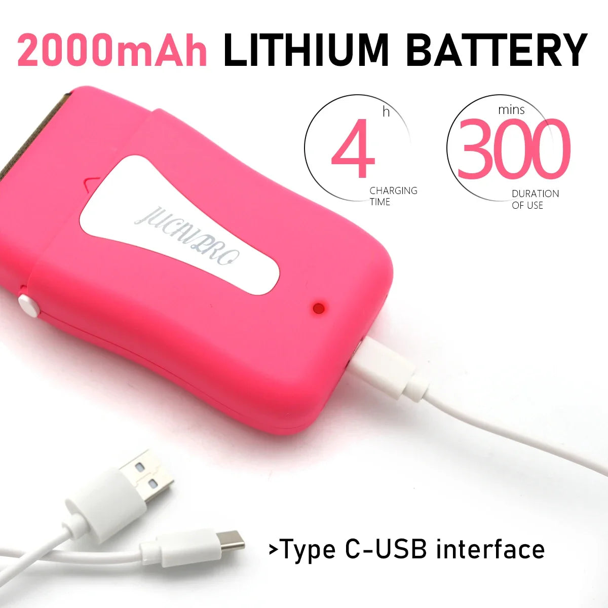 Jucai Pro 10000RPM Electric Shaver – Professional Men’s Hair Trimmer with 2000mAh Battery