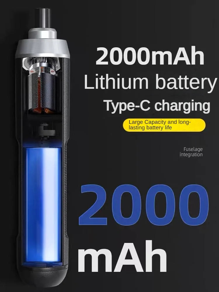 Deli 3.6V Electric Screwdriver – Wireless Rechargeable Lithium Battery Drill with LED Light Tool Set