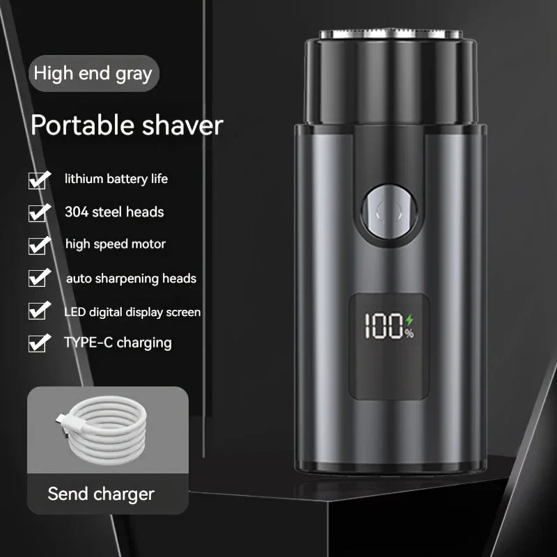 Men’s Capsule Mini Electric Shaver – Portable Pocket Smart Razor