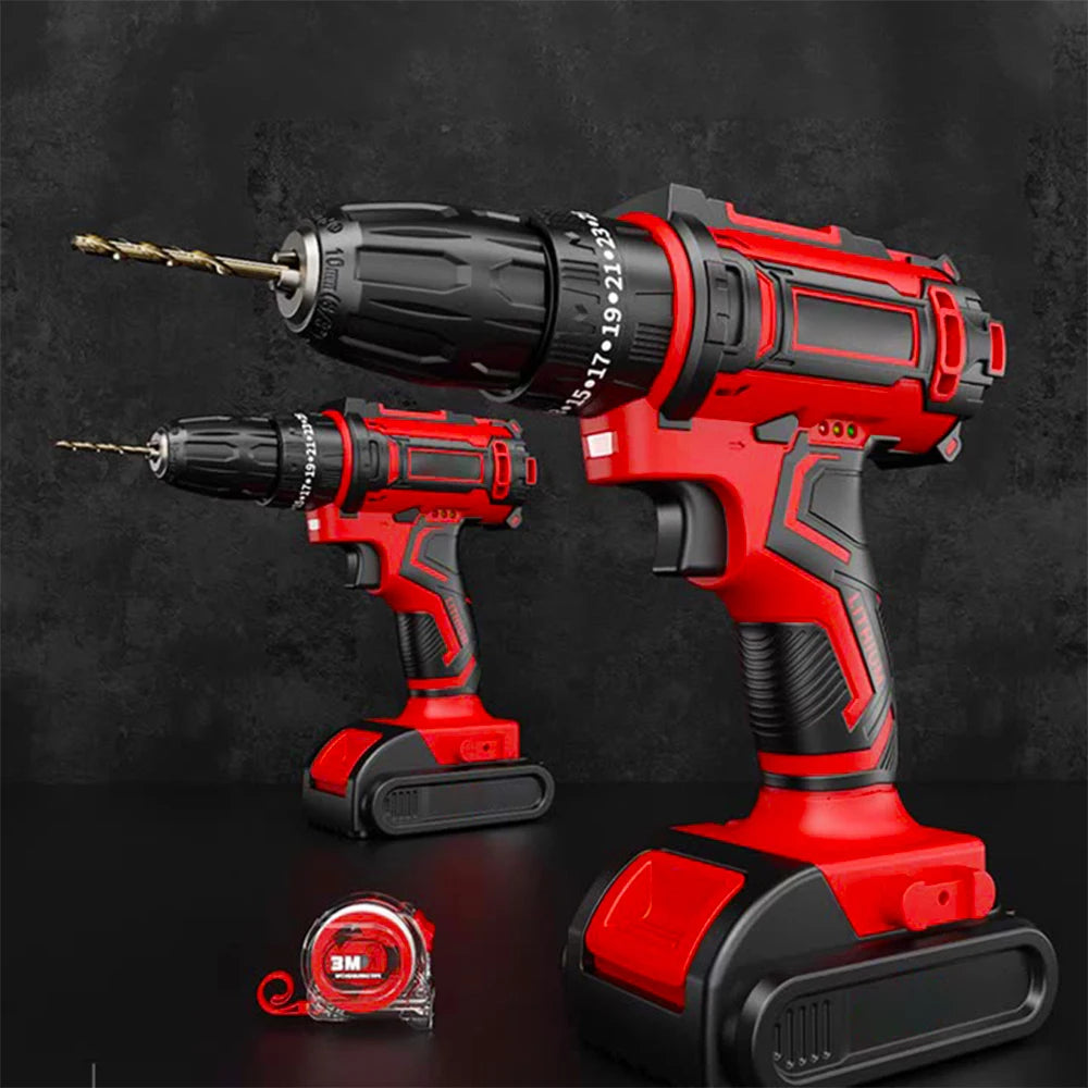 Dual Speed Hand Eletric Drill 12V 18V 48V Power Display with LED Light 42N.M Torque 2200r/min 10mm Chuck