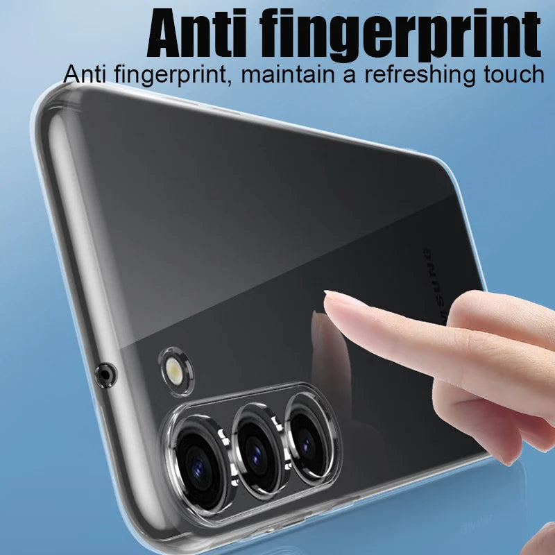 Clear Phone Case For Samsung Galaxy A54 A34 A14 A05 A05S A15 A35 A55 5G Soft Silicone For Samsung A56 A36 A26 A16 A06