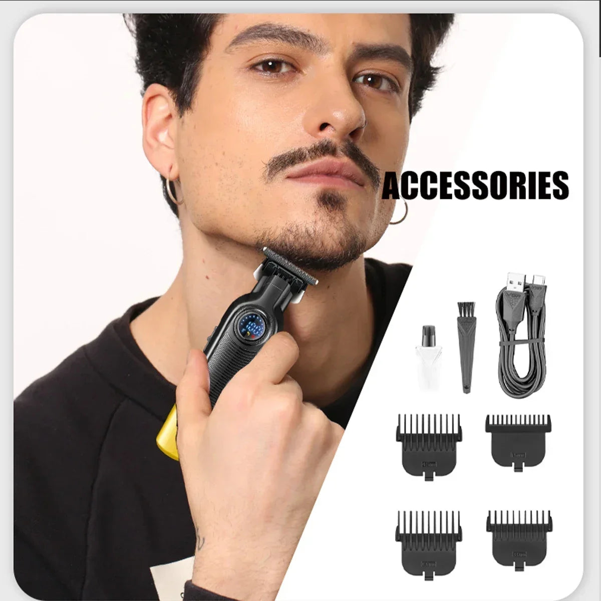VGR V-996 Professional Hair Clipper – Cordless, Rechargeable, Barber Trimmer