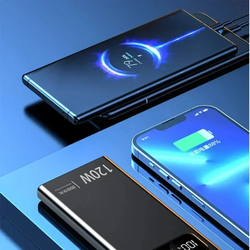 Xiaomi 200000mAh Power Bank 120W Super Fast Charging Battery High Capacity Digital Display For iPhone Samsung Huawei