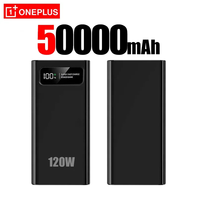 OnePlus 200000mAh LED Digital Display Super Fast Power Bank High Capacity 120W Charging Portable External For IPhone