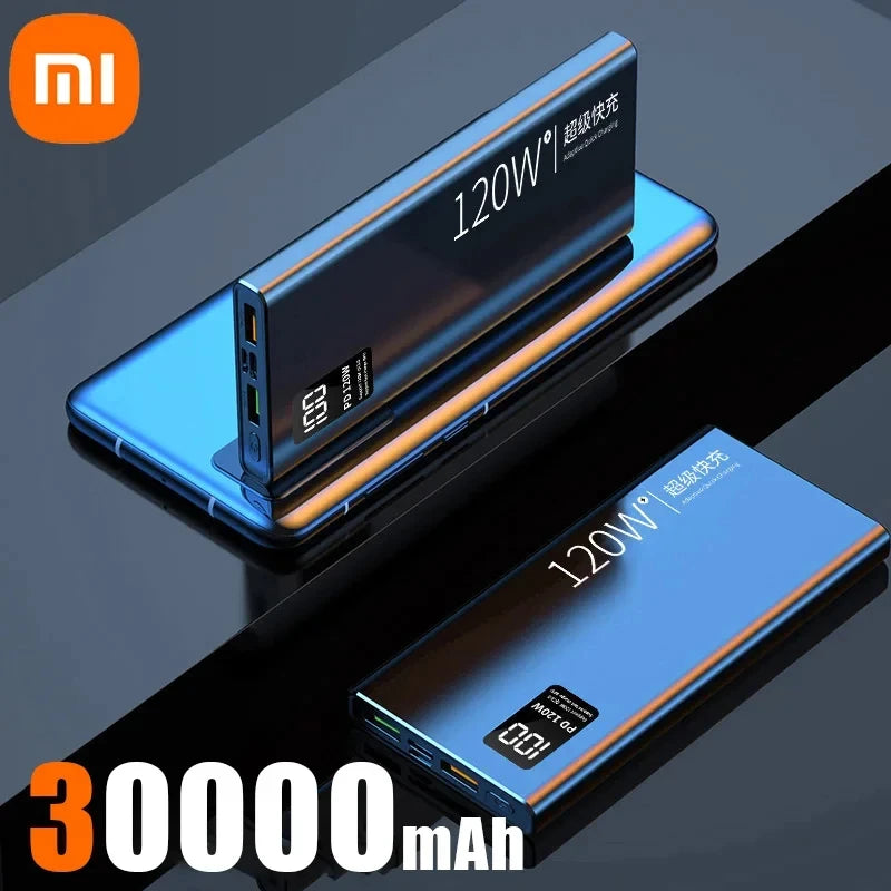Xiaomi 120W Power Bank 50000mAh High Capacity Fast Charging Portable Battery Charger For iPhone Samsung Huawei Universal