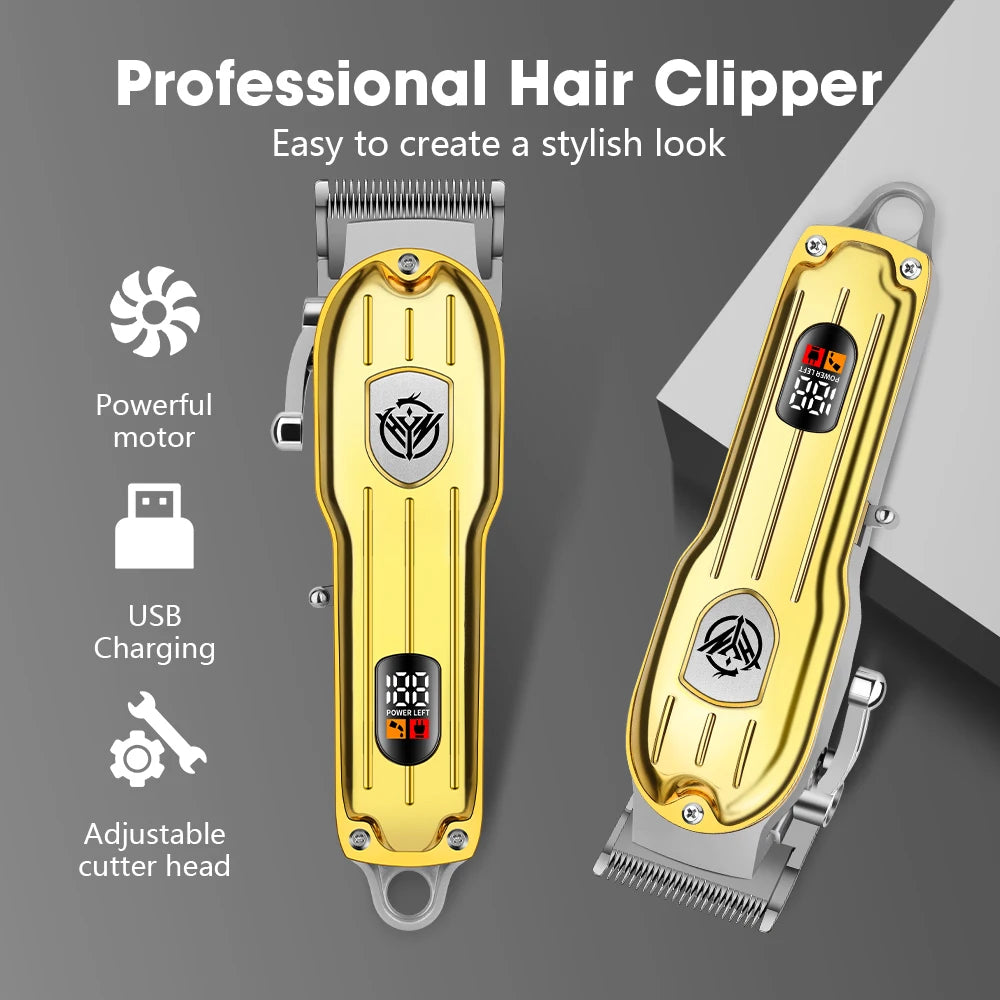 HIENA Professional Hair Clipper – Carving & Gradient Trimmer, Cordless