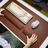 PU Mouse Pad Large Mousepad Laptop Non-Slip Desk Pad Keyboard Pads Mouse mat, mouse wrist protector three-piece