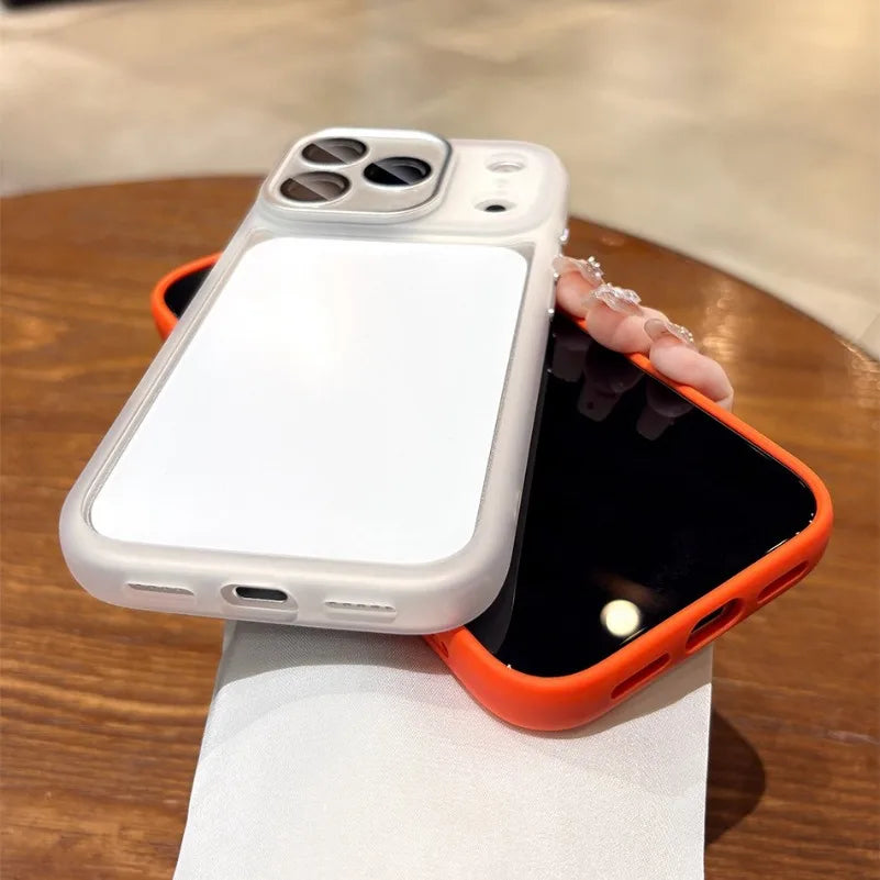 Luxury Hard Acrylic Transparent Case for iPhone 17 Air 13 14 15 16 17 Pro Max Plus 12 11 Lens Film Protection Shockproof