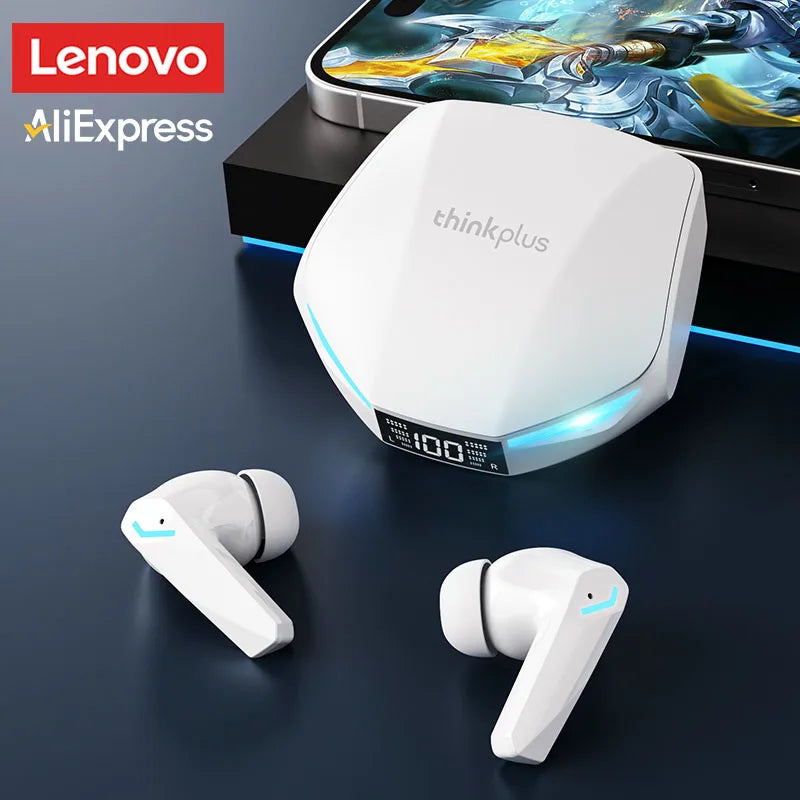 Original Lenovo XT53 Earphone Wireless Upgrade Bluetooth 5.4 Headphones Noise Reduction LED Low Latency Gaming