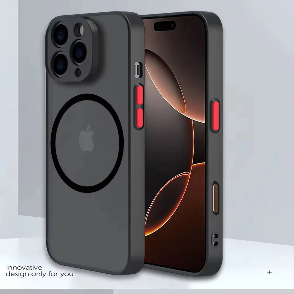 For Magsafe Wireless Charge Case For iPhone 17 Air 15 14 13 12 11 16 Pro Max Mini 16 Plus Magnetic Shockproof Armor Phone