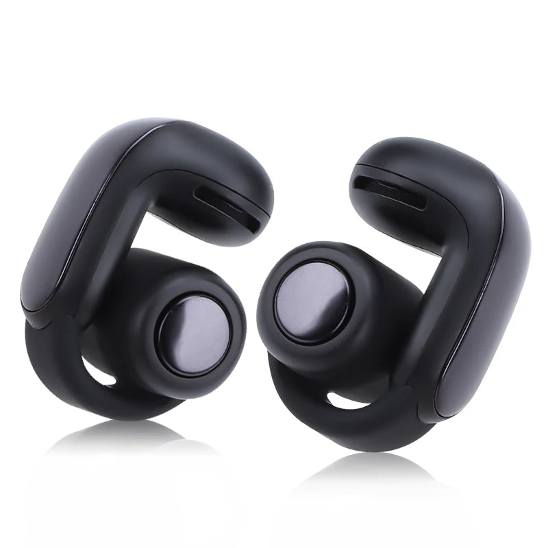 Wireless Bluetooth Sports Earphones Waterproof Sweatproof Noise Reduction Open Ear Clip Earbuds with Charging Case 5.3 Bluetooth