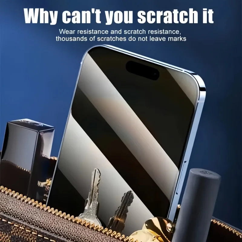 3PCS Privacy Tempered Glass For iPhone 17 Pro Max 17air 16 Pro Anti-spy Screen Protector Anti-peeping Glass for iphone 17pro