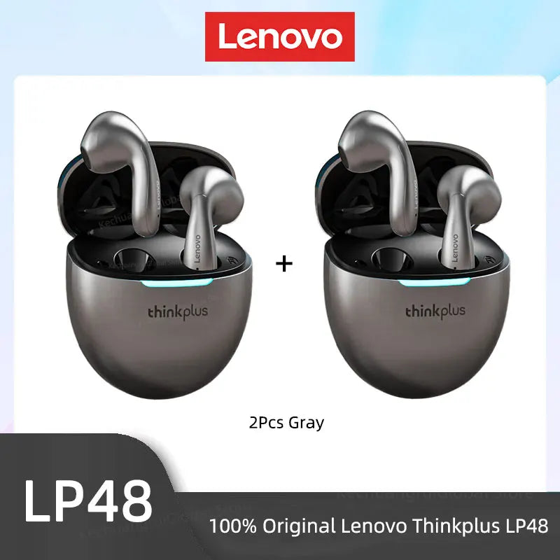 Original Lenovo LP48 TWS Wireless Bluetooth 5.4 Earphone Gaming HIFI Music  Noice Cancelling Dual Mode