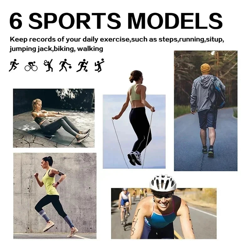 2025 New Smartwatch For Men Android IOS Phone 1.8" Screen Bluetooth Blood Oxygen Pressure Monitoring