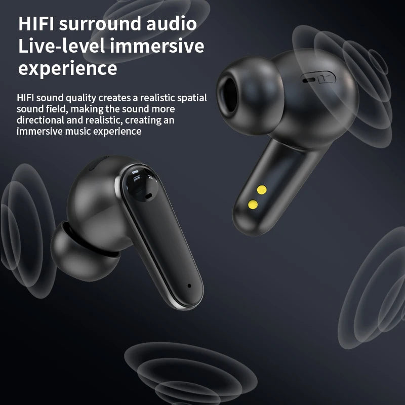 Real Time Translation Headphones Full Color Smart Screen ANC ENC Cancelling HIFI Sound Waterproof for Android IOS