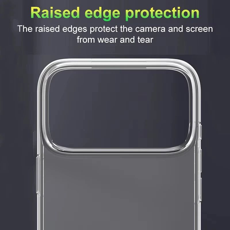 Transparent Soft Silicone TPU Phone Case For iPhone 17 Pro Max Ultra Thin Clear Shockproof Cases For iPhone 17 Air Back