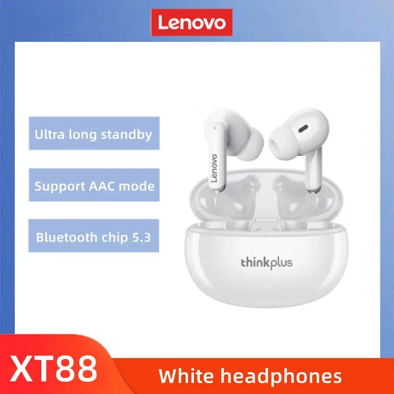 Original Lenovo XT88 Wireless Bluetooth Earbuds Hifi Music With Microphone Sport Waterproof
