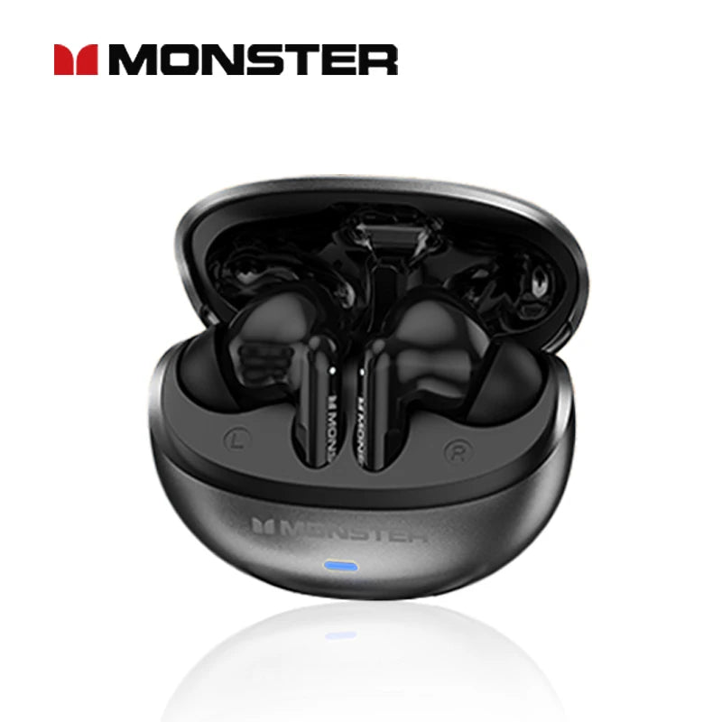 Monster MQT39 Wireless Bluetooth 6.0 Earphones TWS Hifi Stereo XNoise Reduction Gaming Sports With Mic