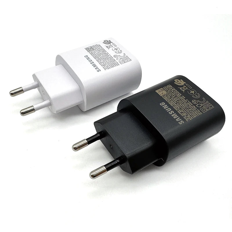 Samsung S23 USB Type C Super Fast Charger PD 25W Charge EU Power 1.8m Cable For Galaxy Note10 S22 S20 S24 Plus S21FE A54
