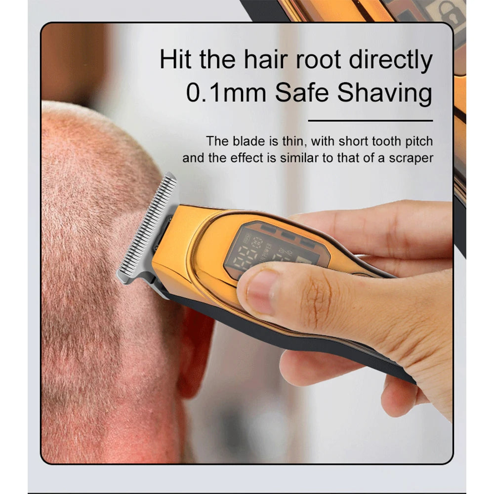 HIENA Professional Hair Clipper – Carving & Gradient Trimmer, Cordless