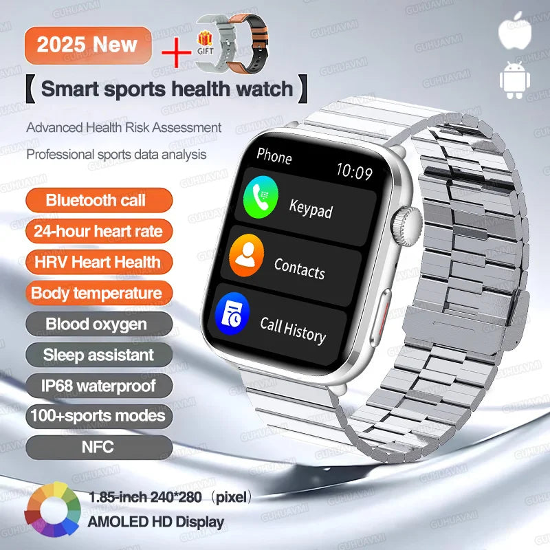 2025 Series 10 Thinstant classic Smart Watch Men Bluetooth Call AMOLED Screen NFC IP68 GPS Sport Health Tracker Women