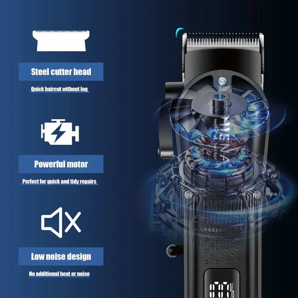 Professional Hair Clipper Set – Cordless Trimmer & Foil Shaver for Men