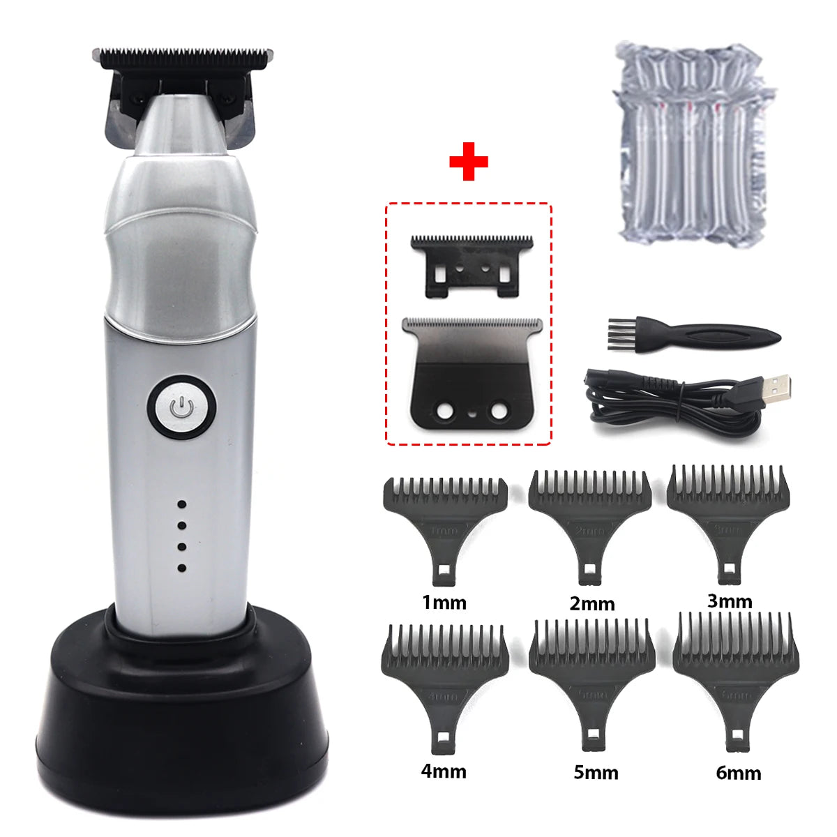 TF-617 Professional Hair Clipper – Zinc Alloy Body, DLC Blade, 7000RPM