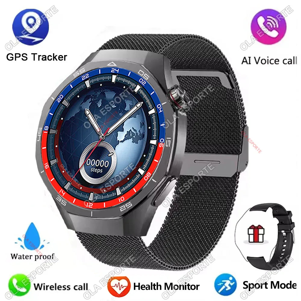 2025 New Watch 5 Pro Smart Watch 1.5“ AMOLED Screen NFC GPS Tracker BT Call Health Waterproof Men Women For Android