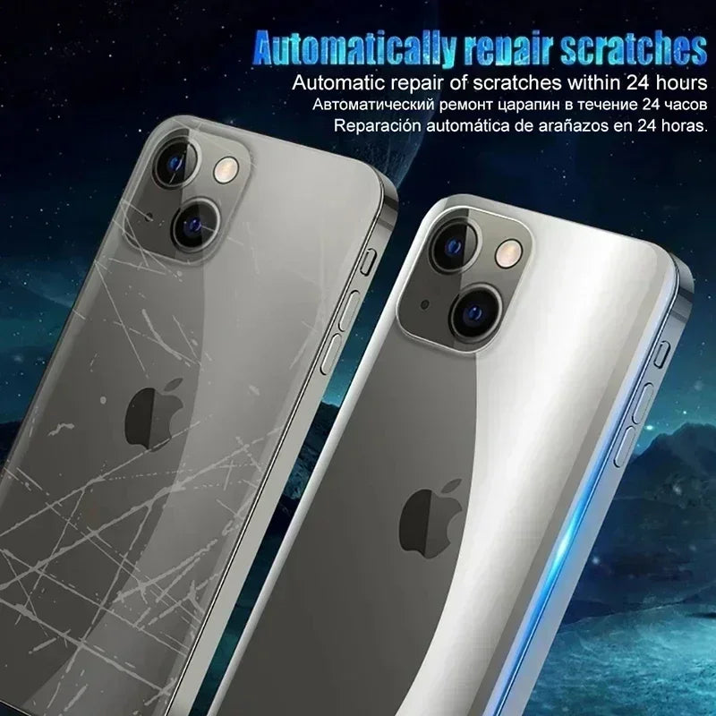 4Pcs Back Hydrogel Film for IPhone 14 13 12 11 15 16 Pro Max Mini 7 8 15 Plus Screen Protector for IPhone X XR XS SE Not Glass