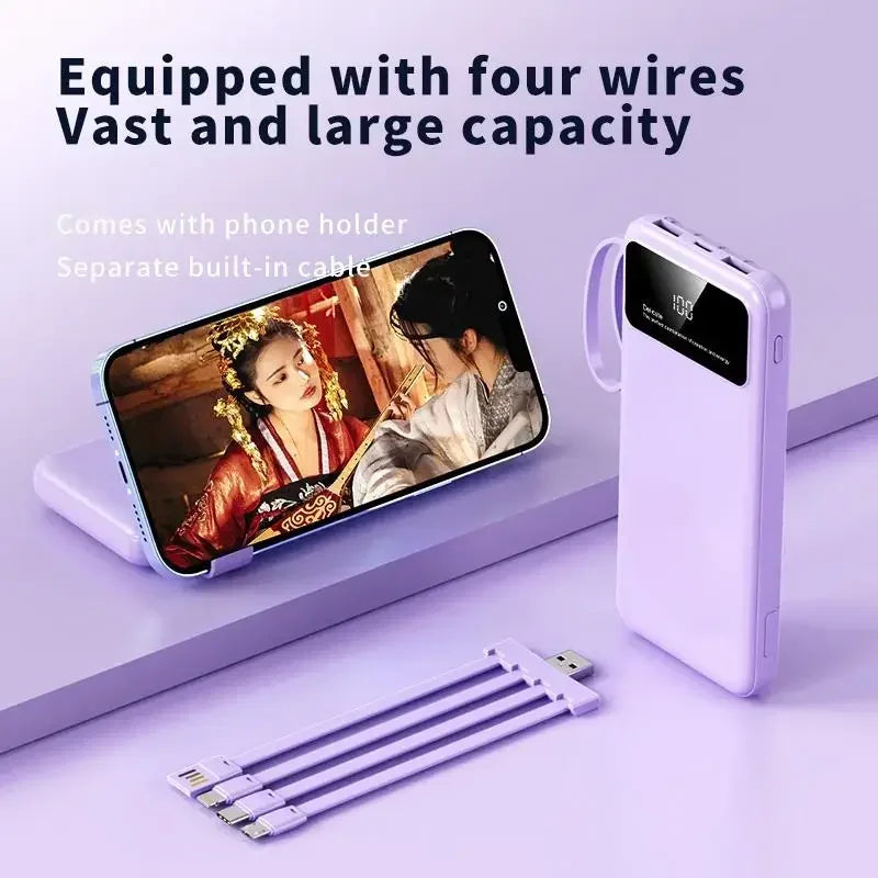 2025 New 50000mAh Power Bank Fast Charging Portable Phone External Battery for IPhone Samsung Xiaomi Huawei