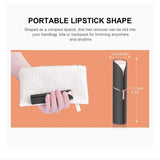 Portable Lipstick Electric Hair Remover for Women – Painless Facial Shaver