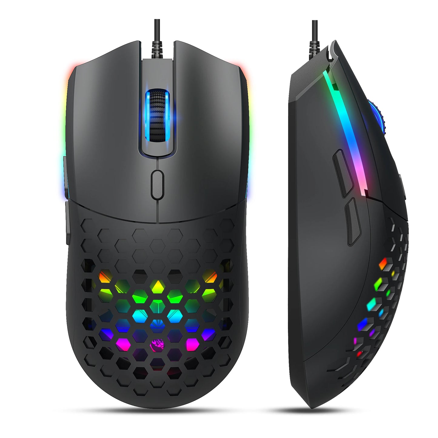 HXSJ S500 Wired Gaming Mouse – Lightweight, Ergonomic USB Optical Mouse for PC & Laptop