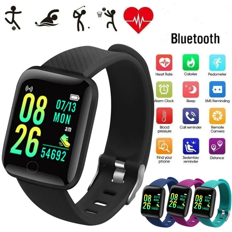 Smart Watches Sport Men Fitness Woman SMS Social APP Message Reminder Music Playback Alarm Clock Bracelet D13