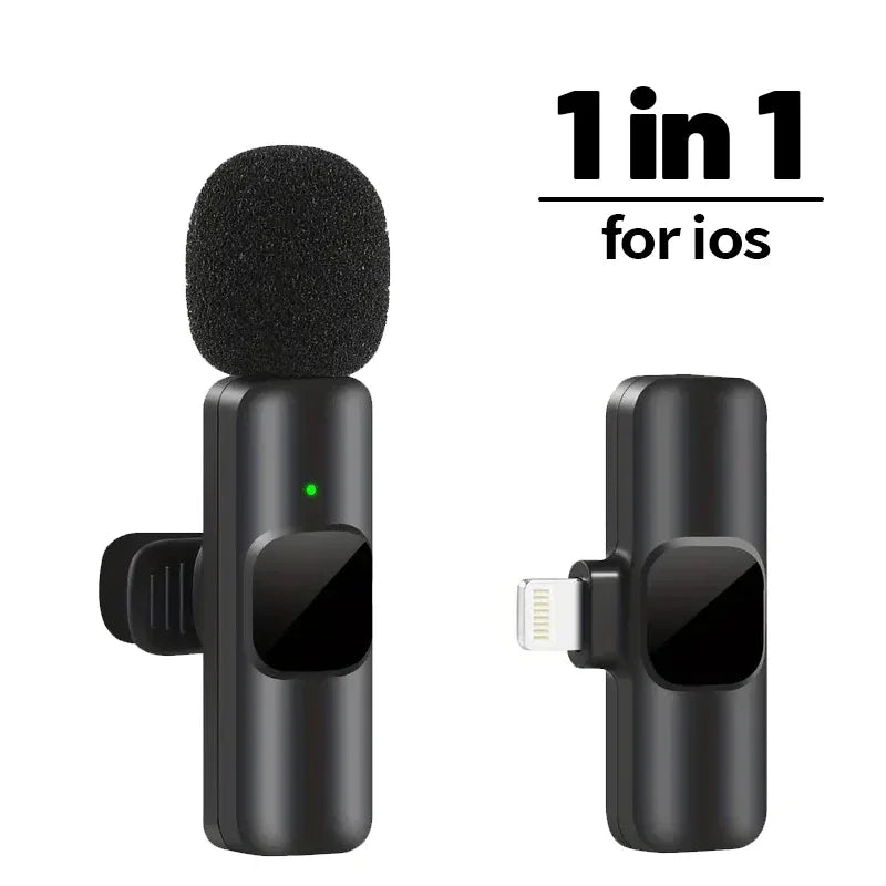 Wireless Lavalier Microphone – Mini Mic for iPhone, Android & Laptop, Live Streaming, Gaming & Recording