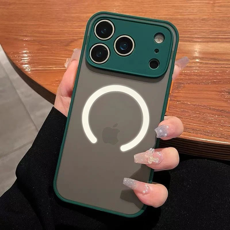 For Magsafe Wireless Charge Case For iPhone 17 Air 15 14 13 12 11 16 Pro Max Mini 16 Plus Magnetic Shockproof Armor Phone