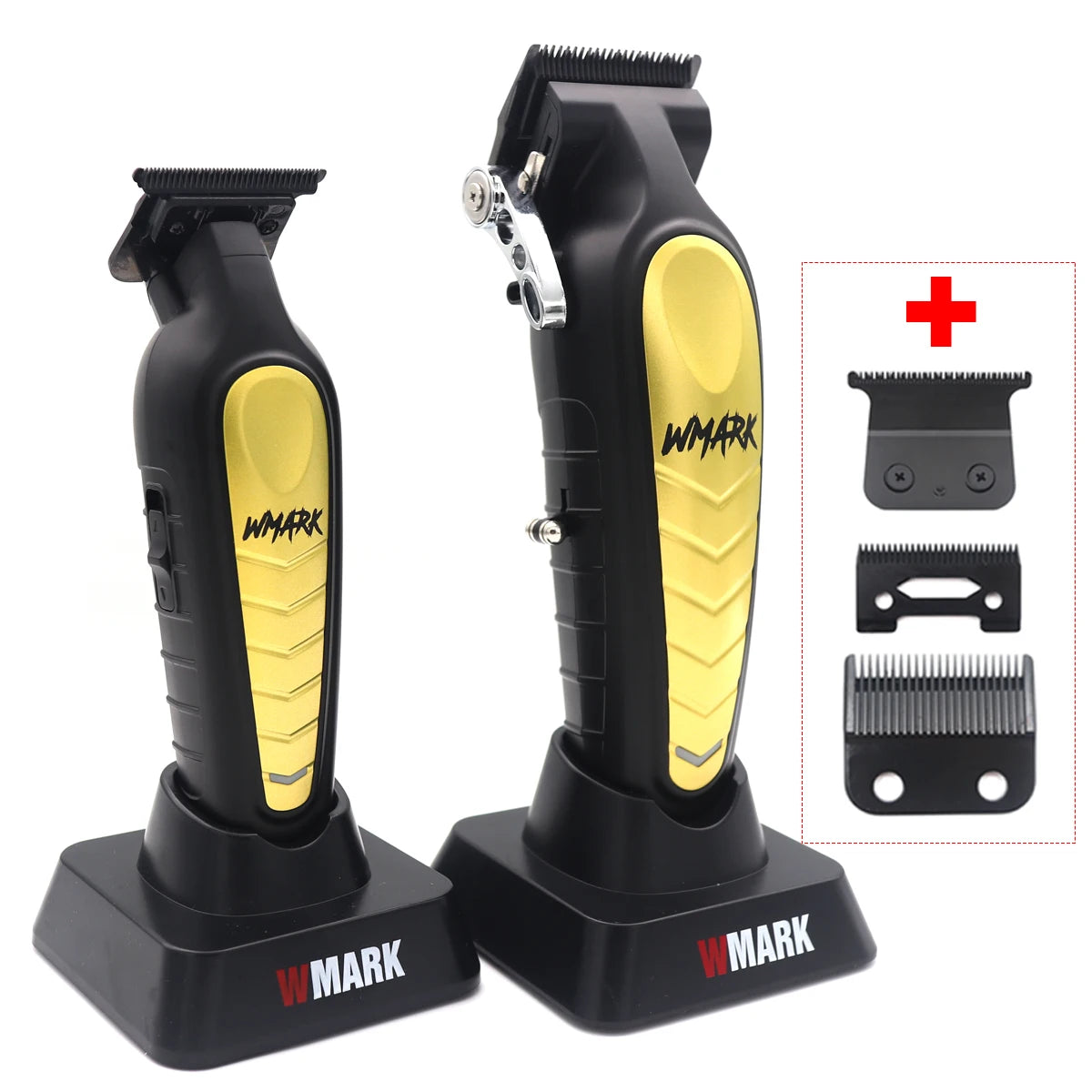 WMARK NG-138/NG-338 Professional Hair Clipper – DLC Blade, Base Charger, Finishing Machine