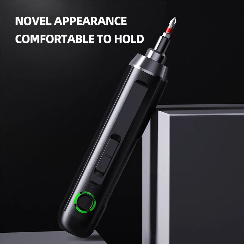 Deli 3.6V Electric Screwdriver – Wireless Rechargeable Lithium Battery Drill with LED Light Tool Set