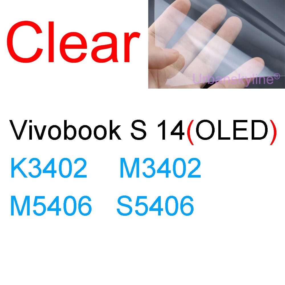 Screen Protector for ASUS Vivobook 14 Pro 14X OLED 15 15X 16 16X 17 17X 13 12 S Flip GO HD Clear Guard Matte Frosted Skin Film