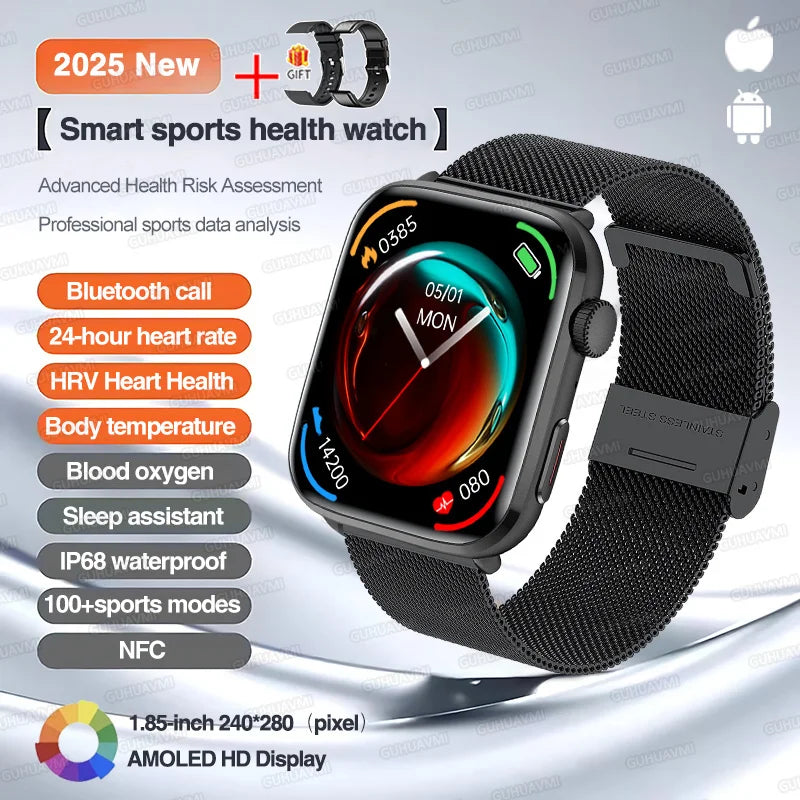 2025 Series 10 Thinstant classic Smart Watch Men Bluetooth Call AMOLED Screen NFC IP68 GPS Sport Health Tracker Women