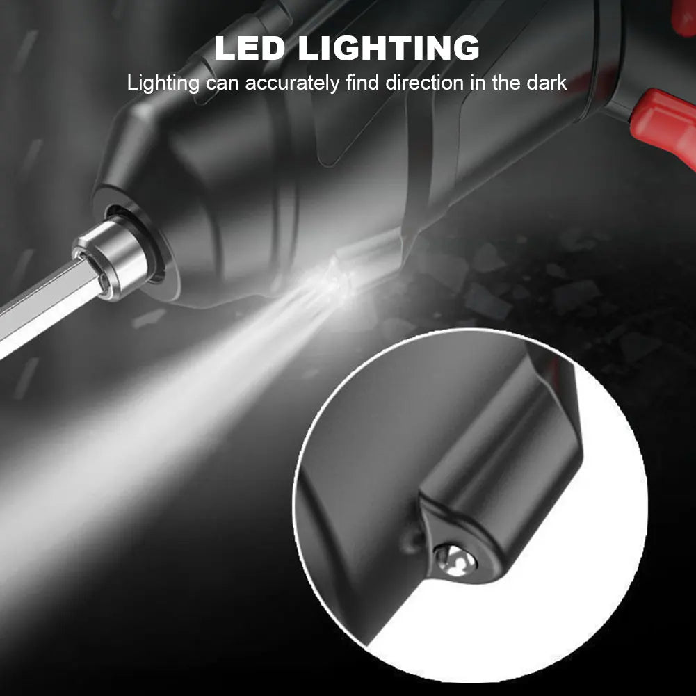 3.6V Wireless Mini Electric Screwdriver – Rechargeable Impact Drill with LED Light