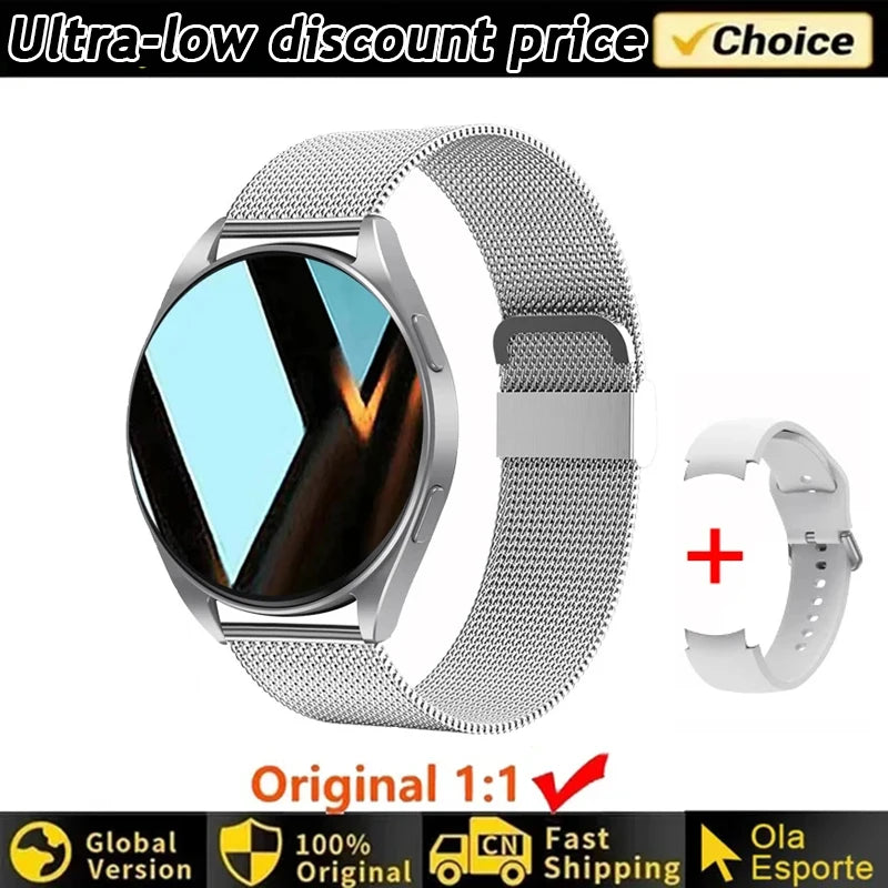 Smartwatch Women Watch 6 Health Monitoring Watch Waterproof Voice Assistant Bluetooth Call 2025 New Sports Watch