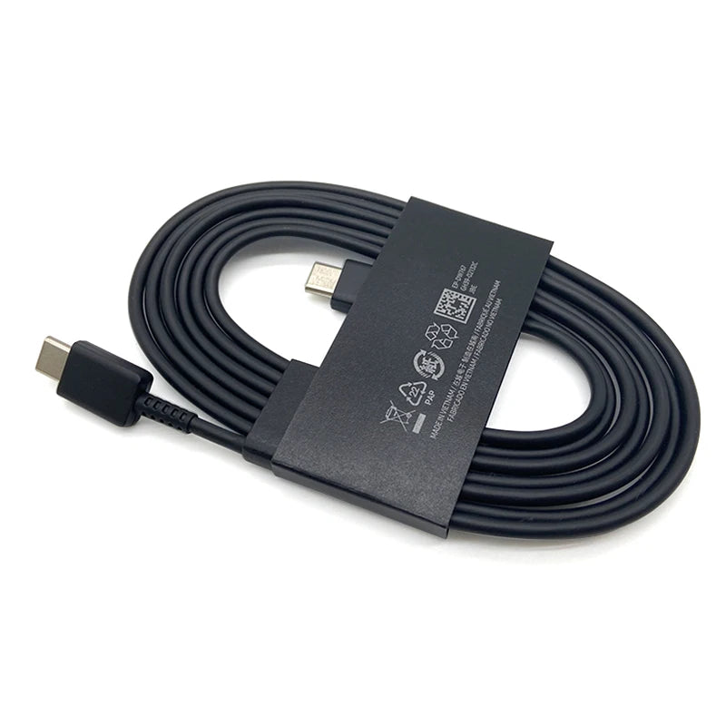 Samsung S23 USB Type C Super Fast Charger PD 25W Charge EU Power 1.8m Cable For Galaxy Note10 S22 S20 S24 Plus S21FE A54