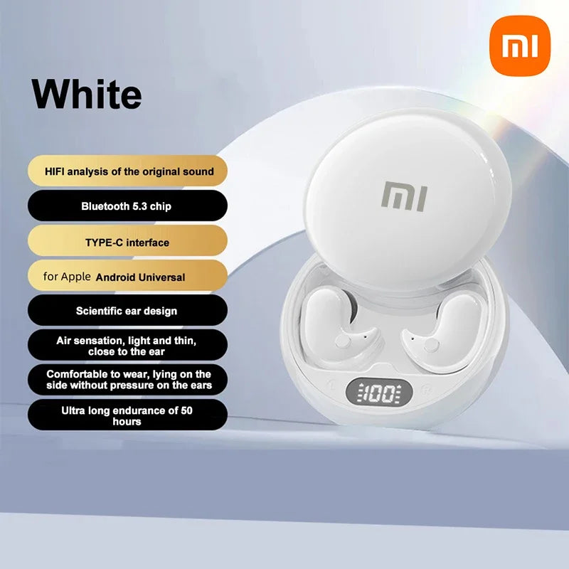 Xiaomi Y36 Sleep Mini Invisible Earphones with Mic Sports Stereo Bluetooth 5.3 Ipx5 Waterproof