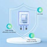 UK Standard 3 Ports USB Travel Charger Macaron Color Mobile Plug Universal Wall Style