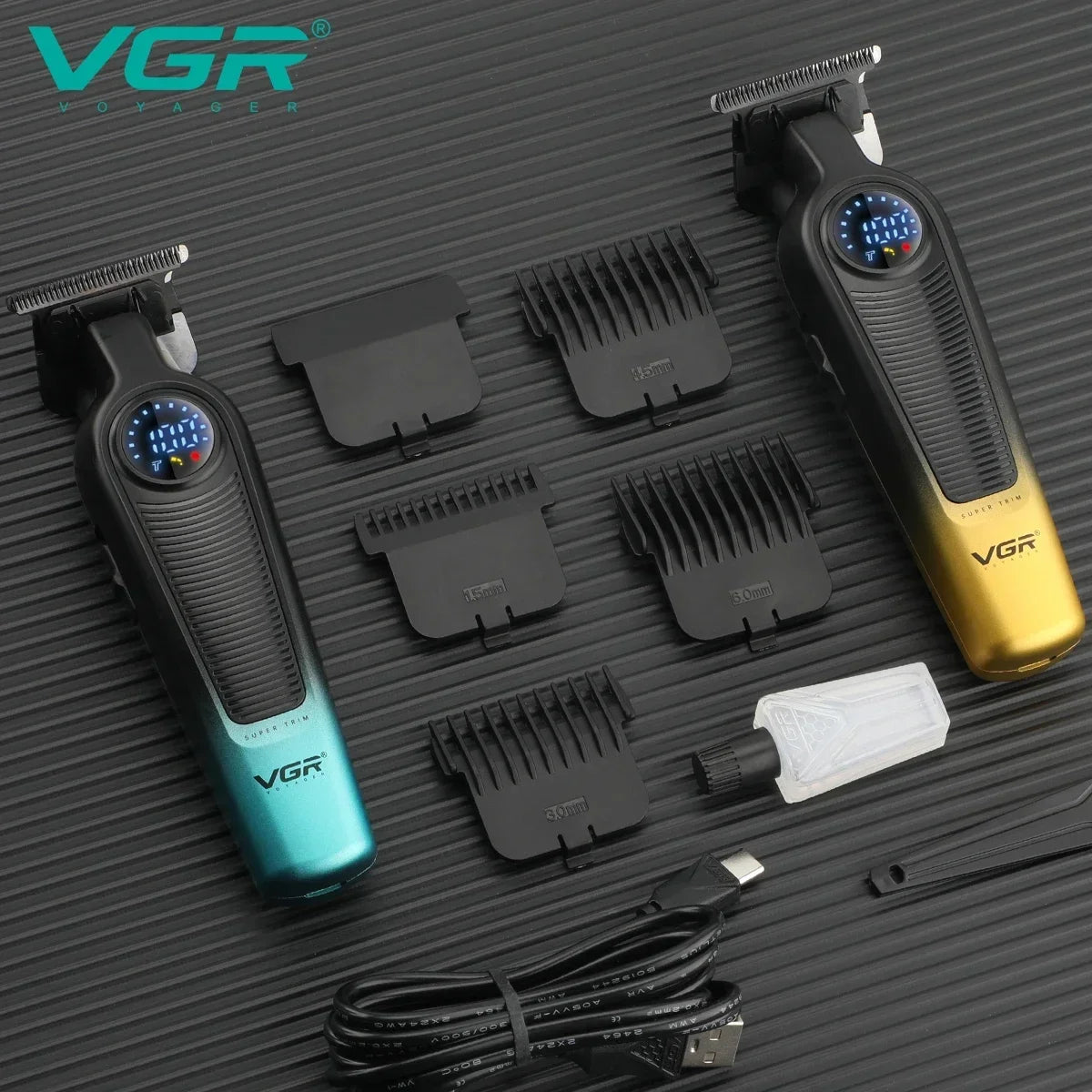 VGR V-996 Professional Hair Clipper – Cordless, Rechargeable, Barber Trimmer