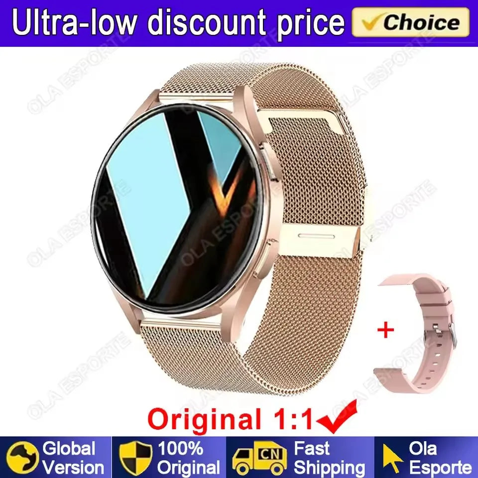 Xiaomi Women Bluetooth Call Smart Watch HeartRate Blood Pressure Monitoring Waterproof Men Android IOS