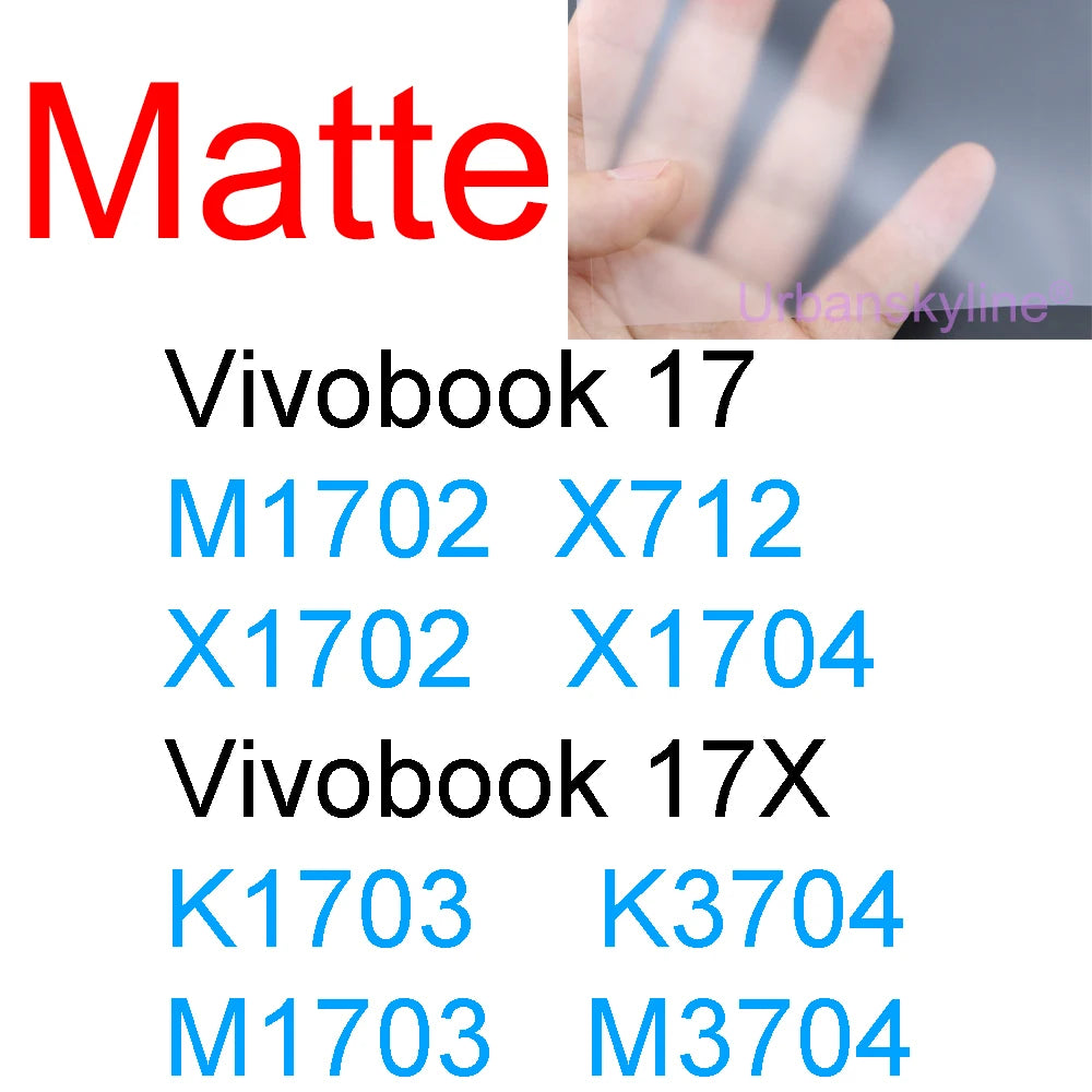 Screen Protector for ASUS Vivobook 14 Pro 14X OLED 15 15X 16 16X 17 17X 13 12 S Flip GO HD Clear Guard Matte Frosted Skin Film