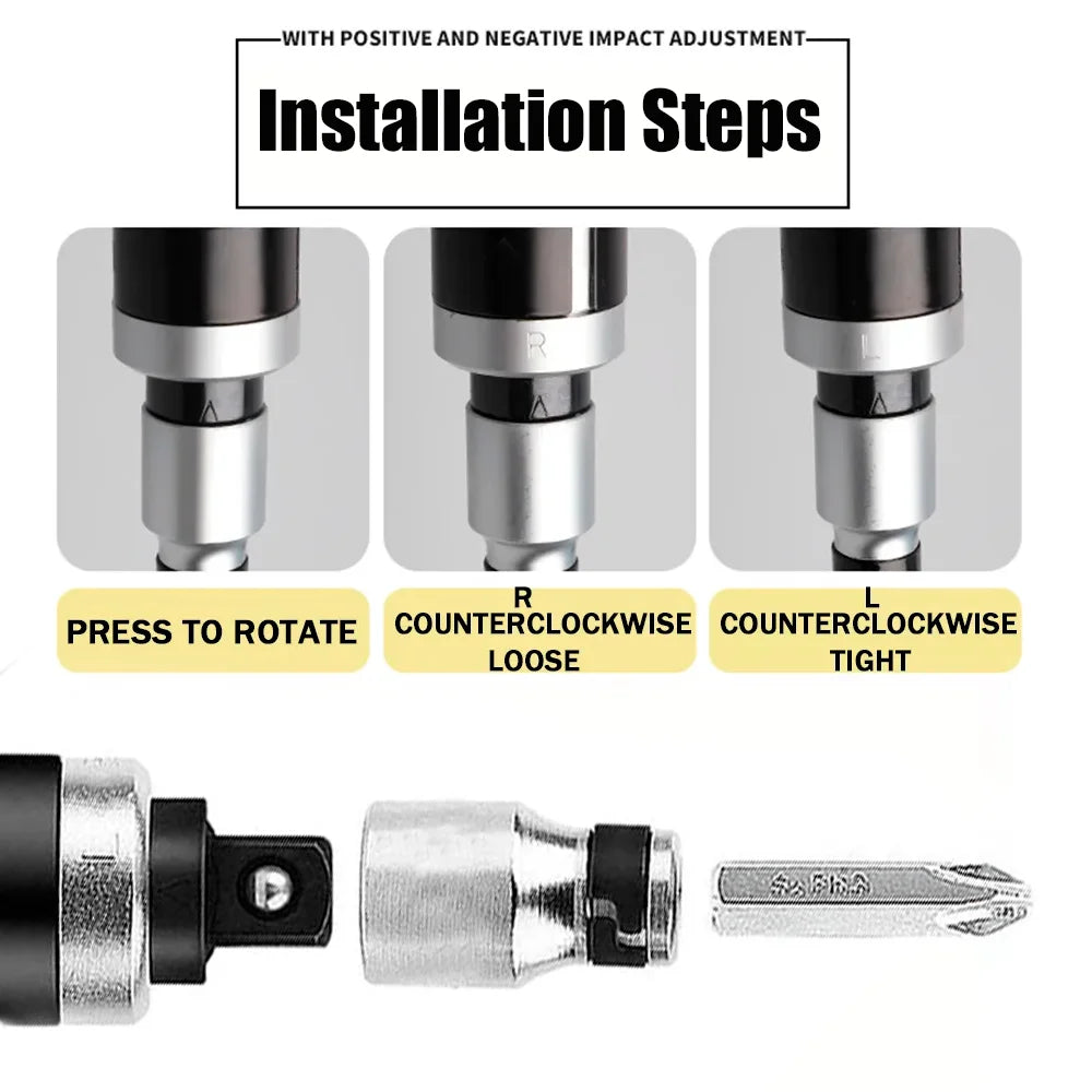Professional 7/13PCS Manual Impact Screwdriver Set – Household DIY Cordless Nut Driver Kit
