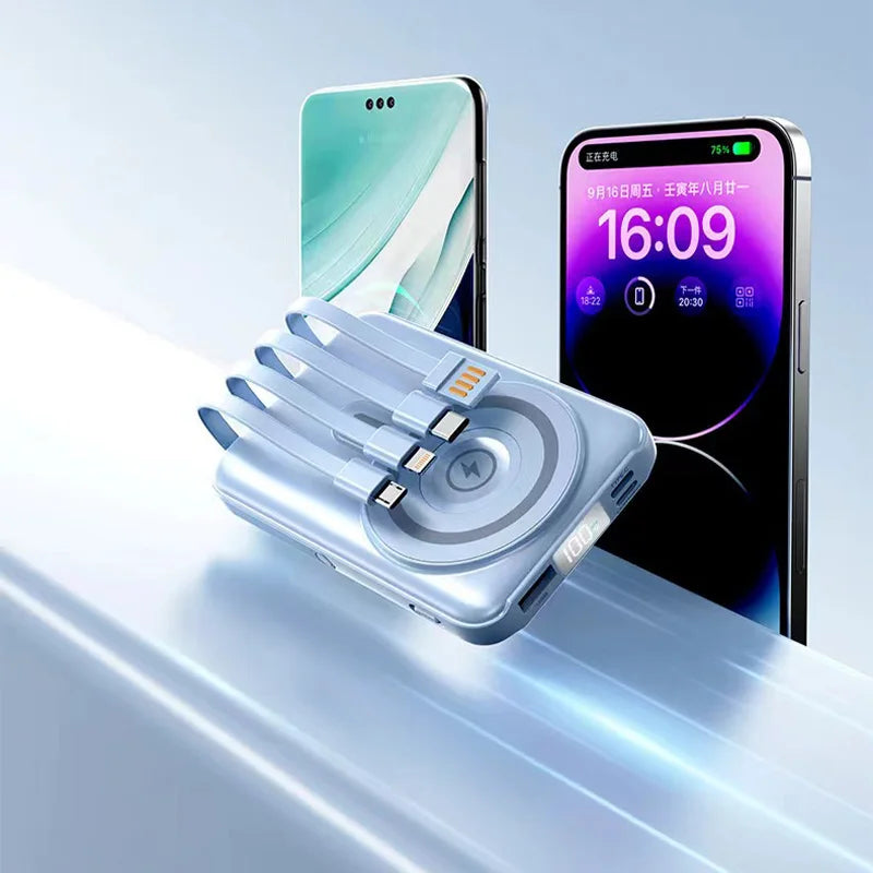 Wireless magnetic power bank 22.5W super fast charging 10000mAh suitable for watches, mobile , lightweight and thin