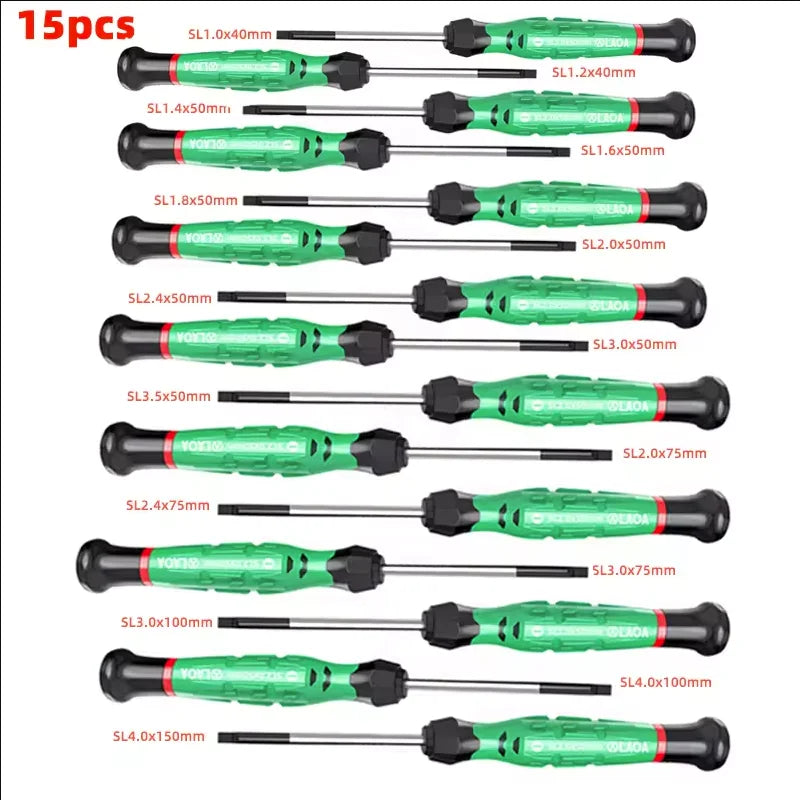 LAOA 1pcs precision screwdriver SL1.0-4.0  phillips mini  phillips plum blossom T5-T20